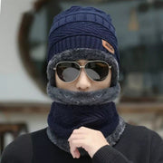 2-in-1 Winter Knit Beanie & Neck Warmer Set